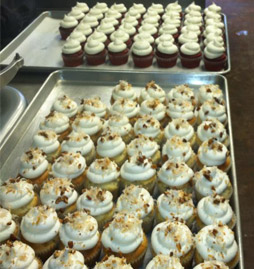 Italian Cream Cupcakes & Red Velvet Cupcakes