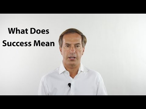What Does Success Mean?